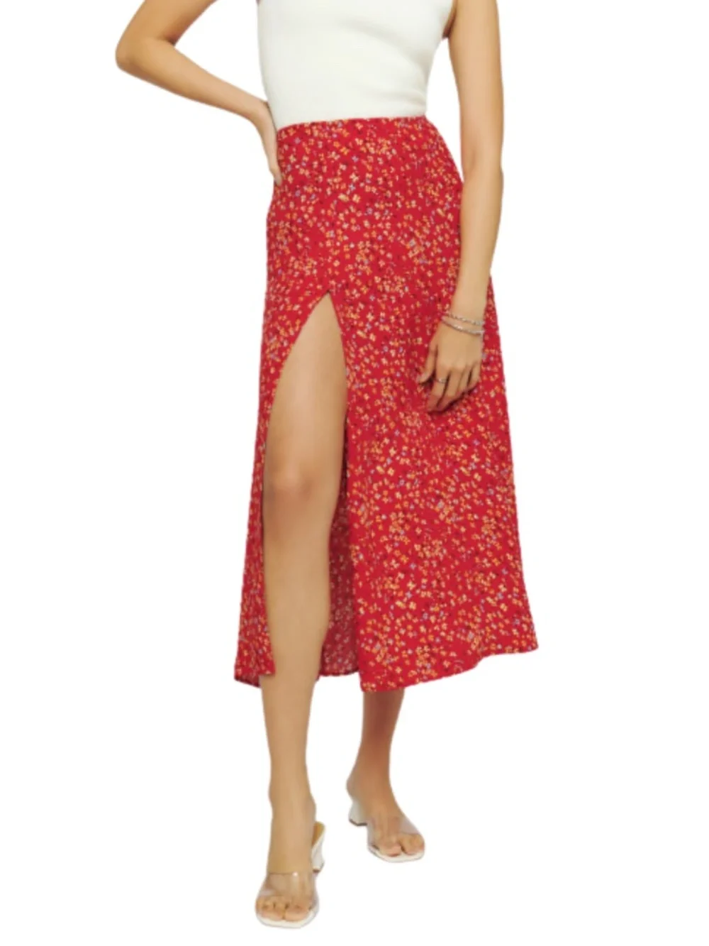 NEW Reformation Zoe Skirt Baila 12